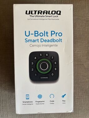ULTRALOQ U-Bolt Pro Smart Deadbolt with Fingerprint ID Brand New Sealed Box